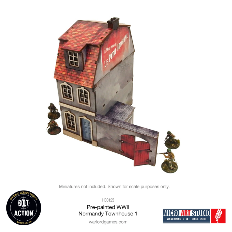 WW2 Normandy Townhouse 1 (Pre Painted)