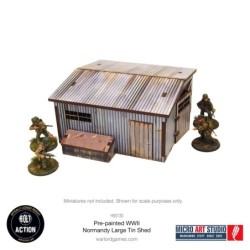 WW2 Normandy Large Tin Shed (Pre Painted)