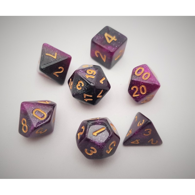 Purple Haze - 7 set RPG Dice