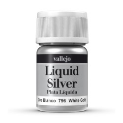 Vallejo Liquid Silver White Gold