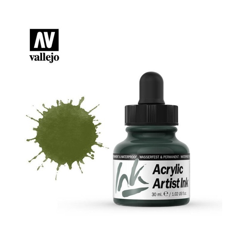 Olive Green Artist Ink